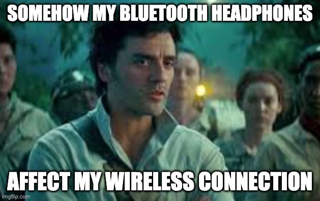 Somehow my bluetooth connection affects my wireless connection
