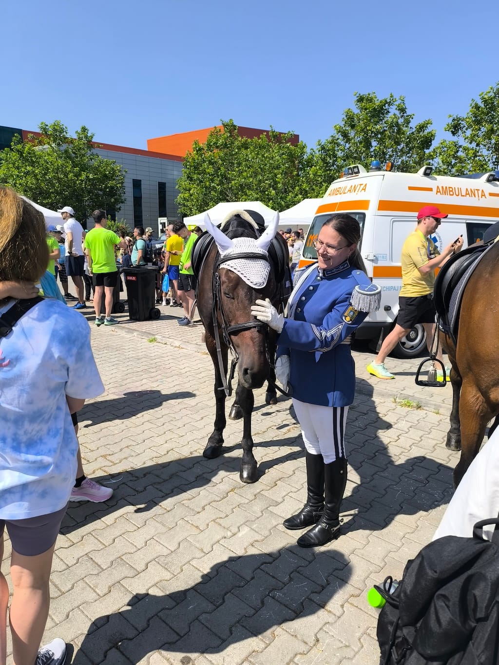 cal cu pălărie la Run For Heroes 2025