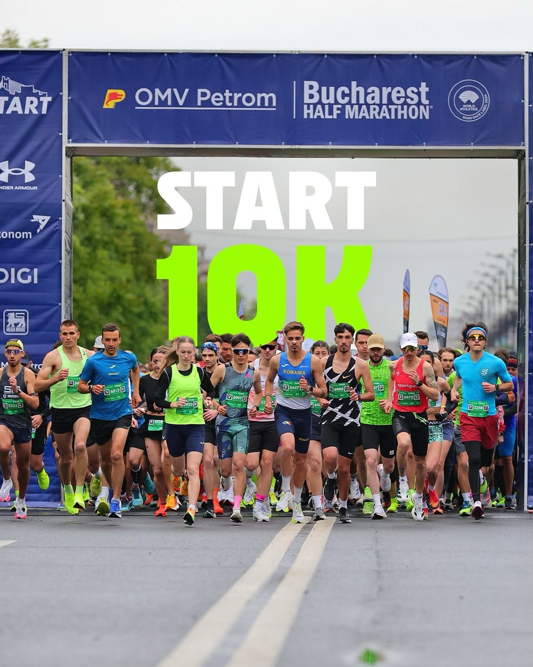 Cursa de 10k de la Semimaratonul București 2025