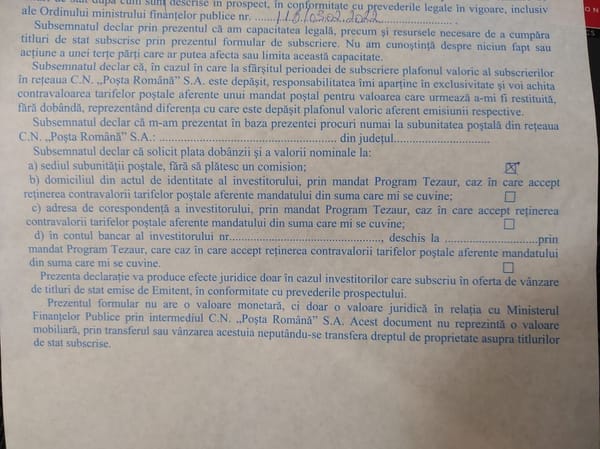 Cum cumperi titluri de stat de la Poșta Română