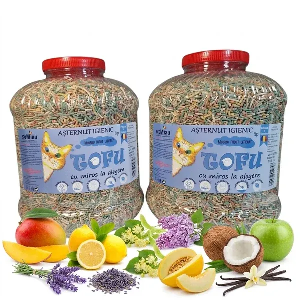 Așternuturile tofu ecoMiau pentru pisici de la Vitamix