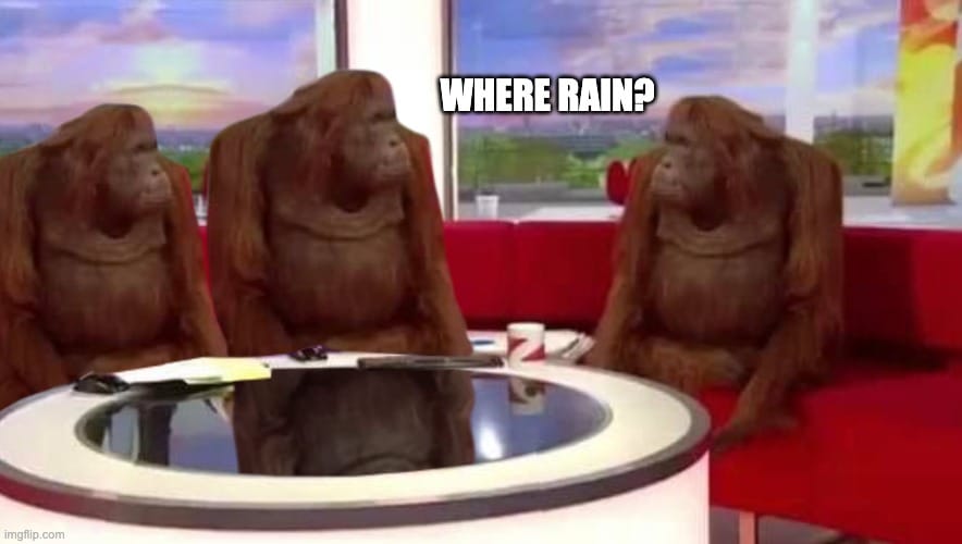 Where rain?